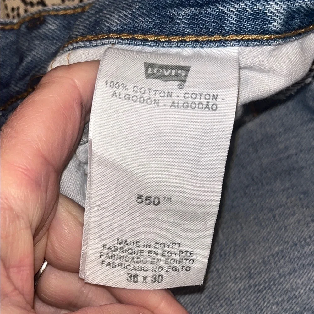 Levi's Men's Blue Jeans 550 size 36W 30L preowned